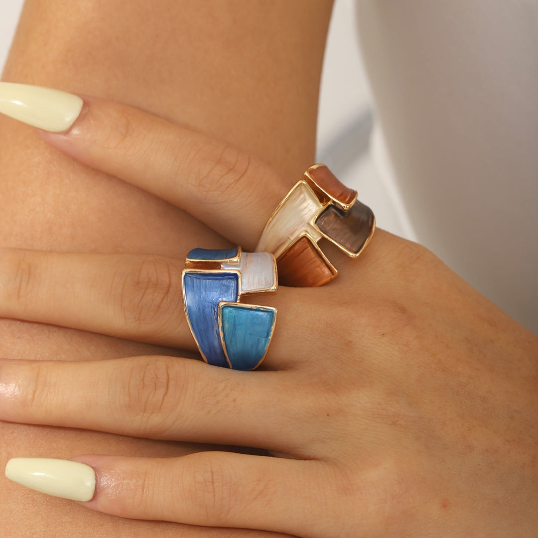 Vintage hand-painted ring