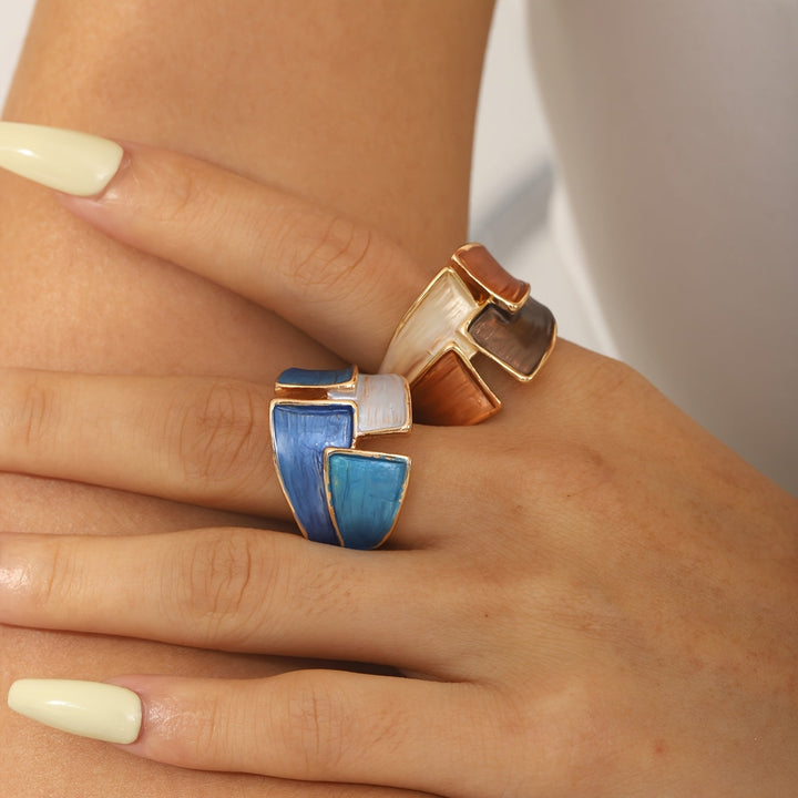 Vintage hand-painted ring