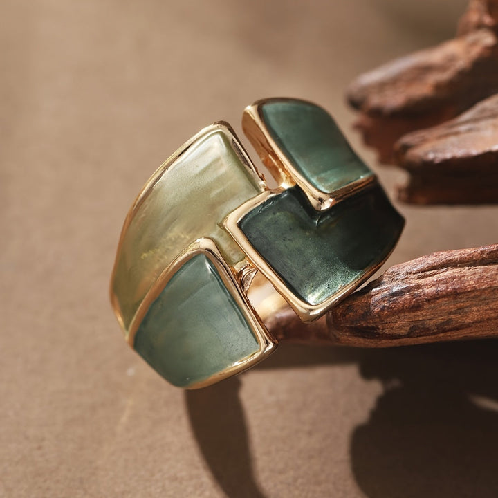 Vintage hand-painted ring