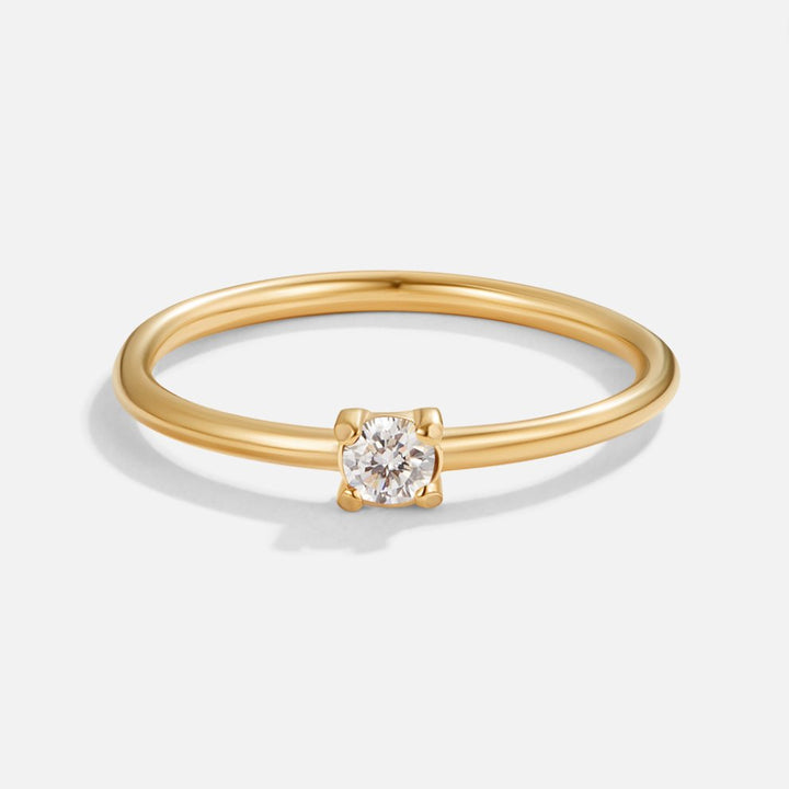 Birthstone gold rings