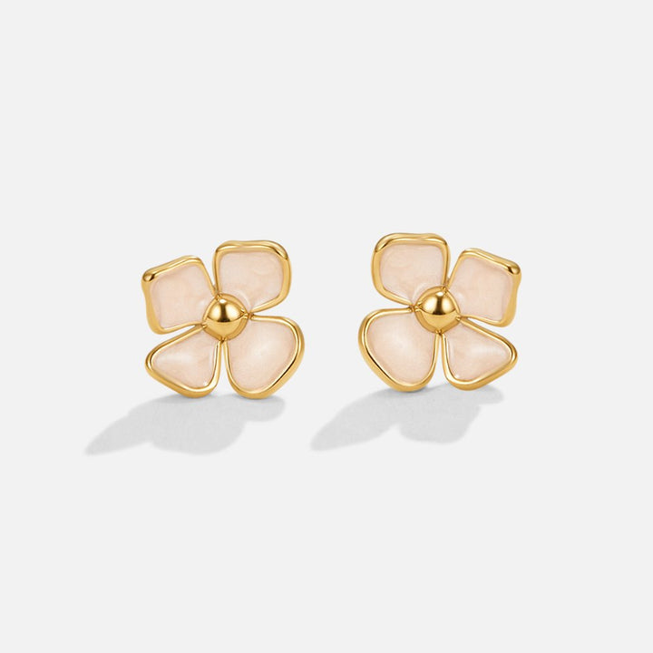 Blooming flower earrings