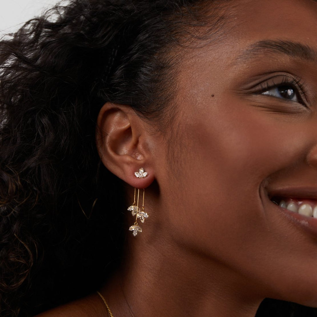 Elegant waterfall earrings