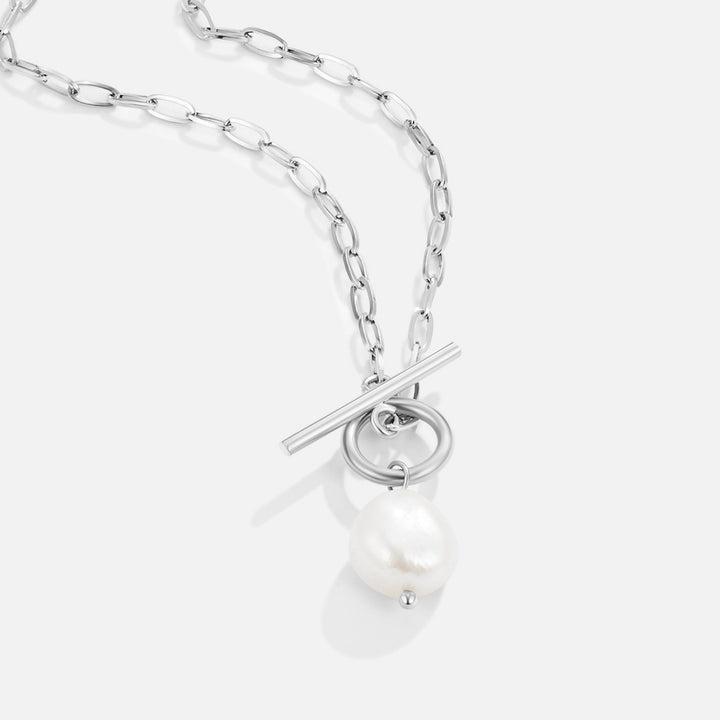 Eva freshwater pearls silver necklace