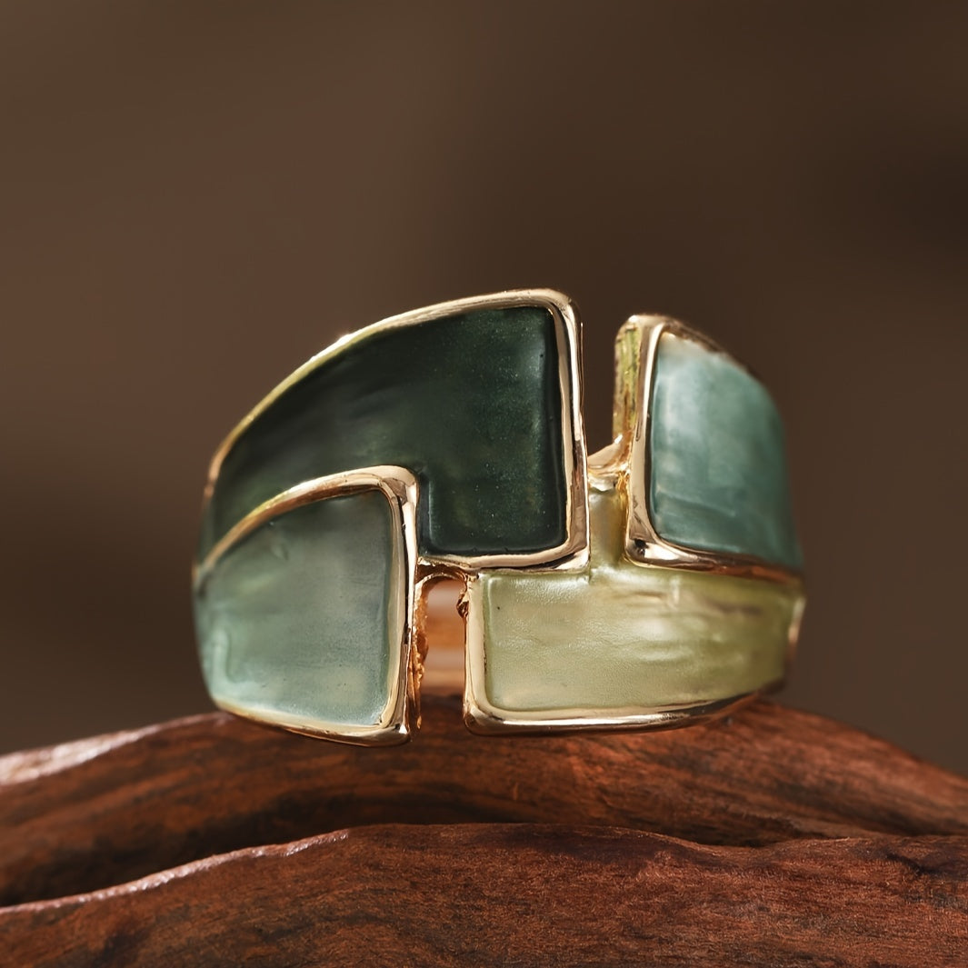 Vintage hand-painted ring