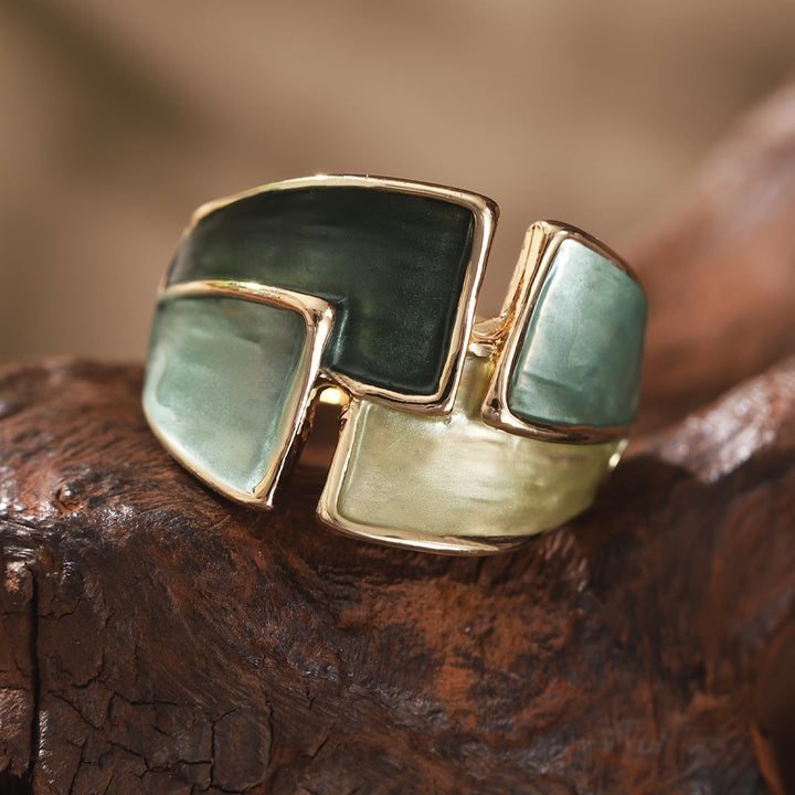 Vintage hand-painted ring