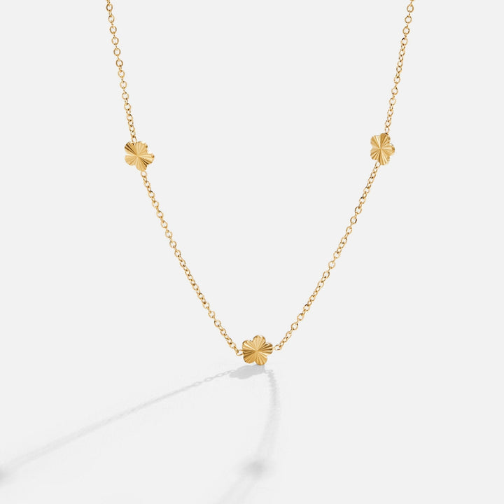 Flower Power Gold Chain Necklace