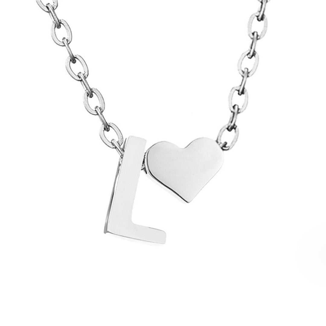 Eternal Love & Letter Silver Necklace