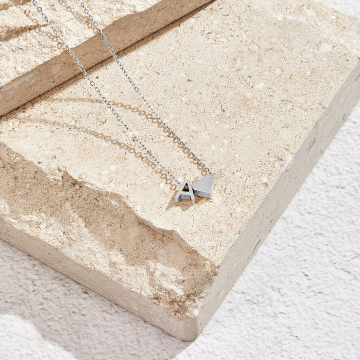 Eternal Love & Letter Silver Necklace
