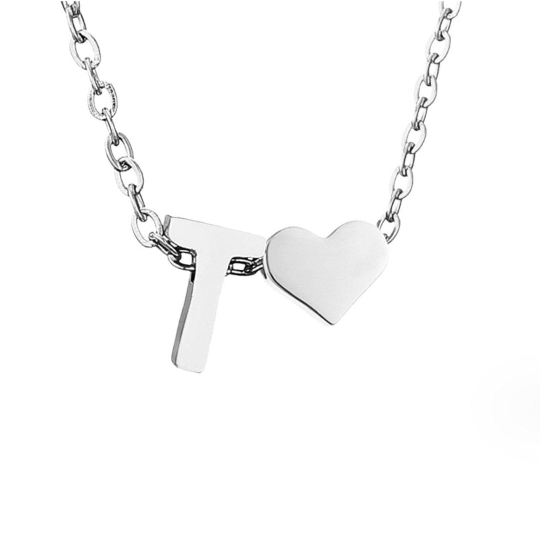 Eternal Love & Letter Silver Necklace