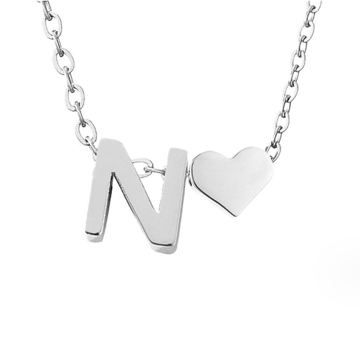 Eternal Love & Letter Silver Necklace