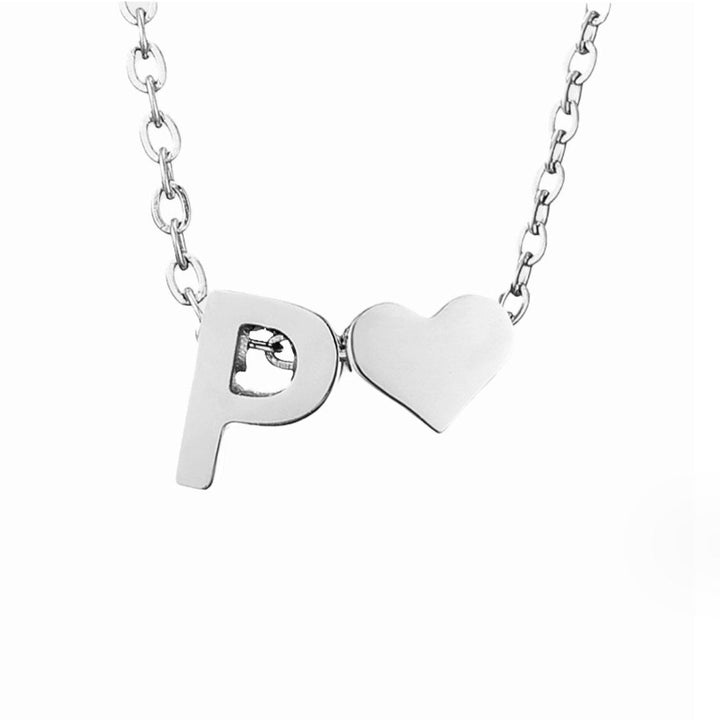 Eternal Love & Letter Silver Necklace