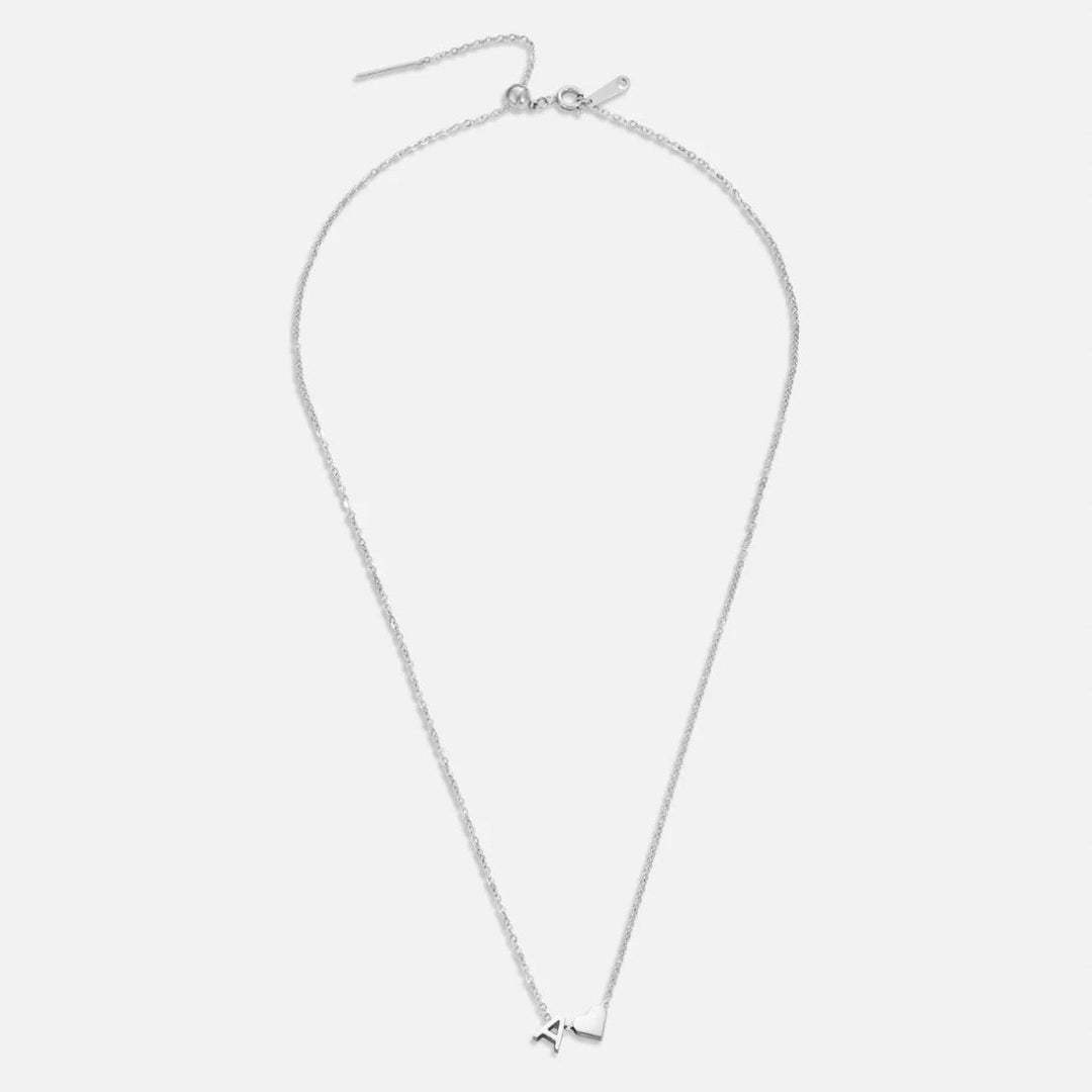 Eternal Love & Letter Silver Necklace