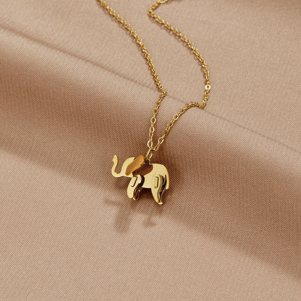 Golden Elephant Necklace