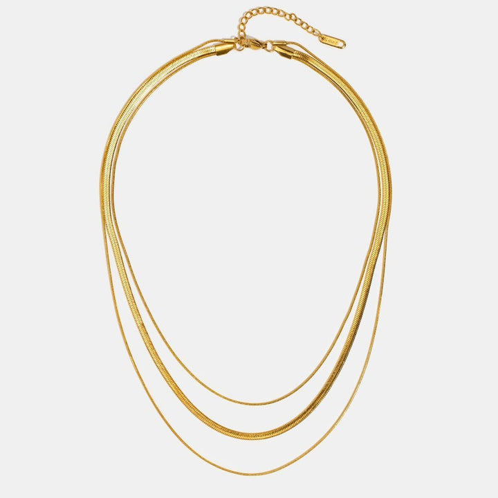 Gold multi-layered necklace