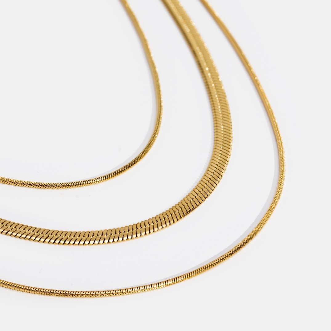 Gold multi-layered necklace