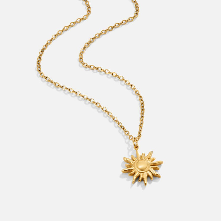 Golden sunbeam necklace
