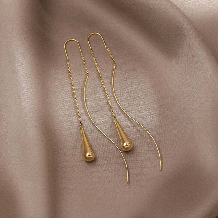 Drop tassel earrings