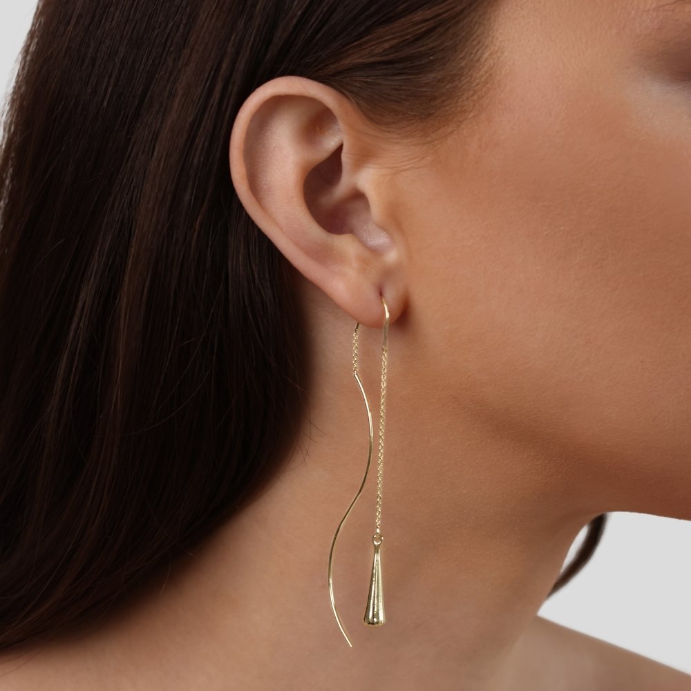 Drop tassel earrings