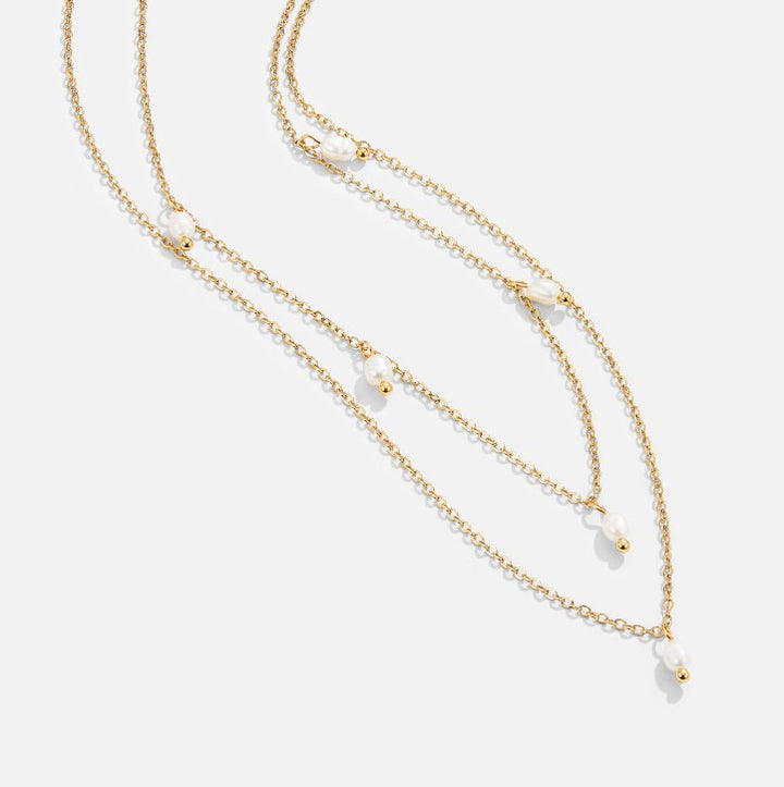Kay Pearl Drop Layers Necklace