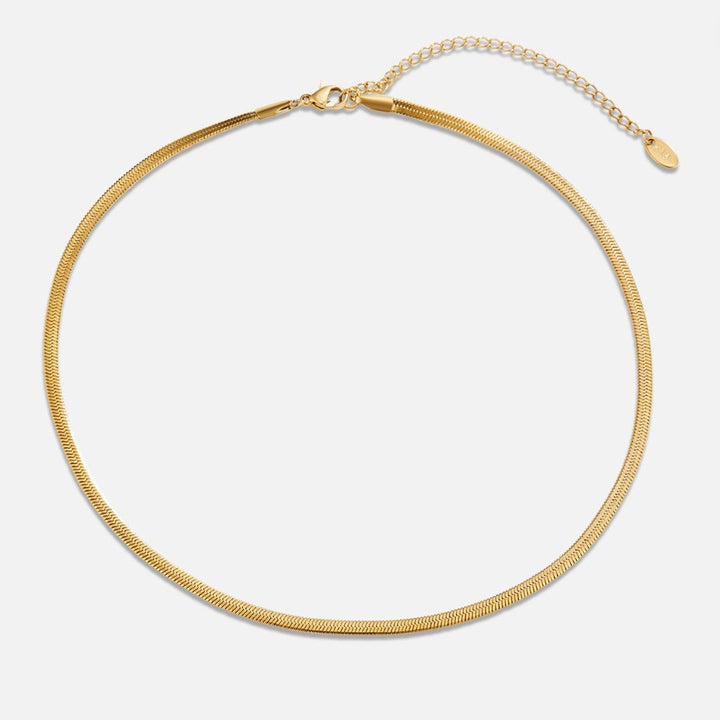 Gold snake chain necklace
