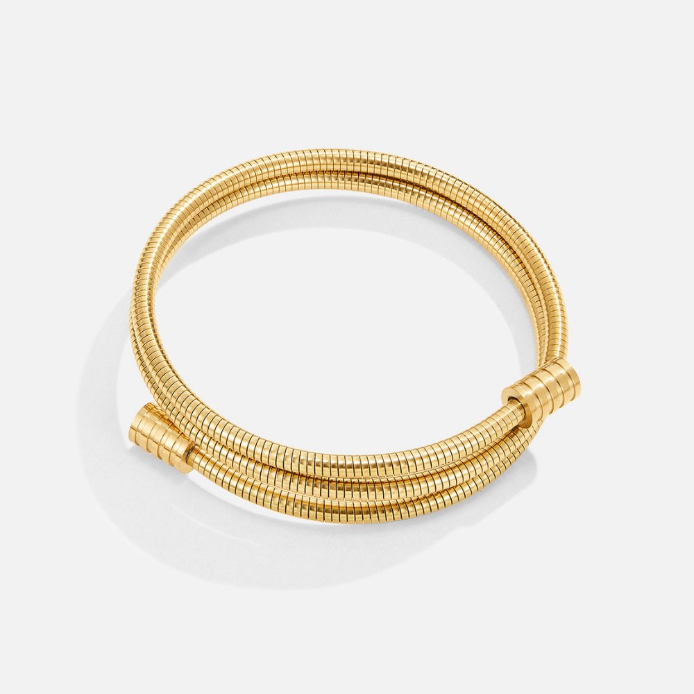 Twisted gold bracelet