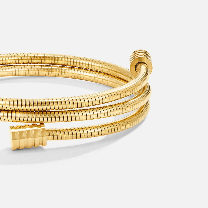 Twisted gold bracelet